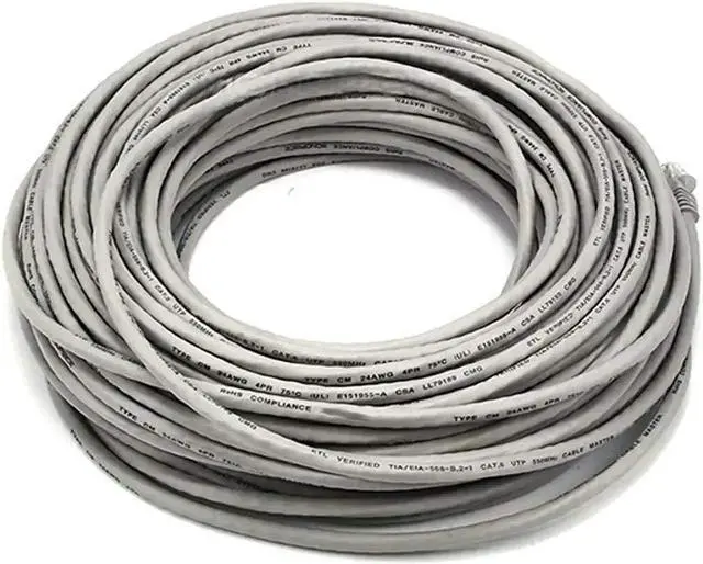 Alt view image 2 of 4 - iMBAPrice 100 Gray Feet CAT5e RJ45 Patch Ethernet Network Cable For PC, Mac, Laptop, PS2, PS3, XBox, and XBox 360