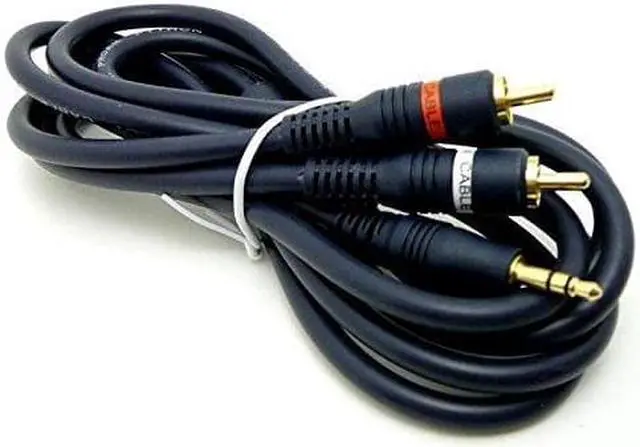 Main image of iMBAPrice Premium Series - 25 Feet 3.5mm Stereo Male to 2RCA Male 22AWG Cable - Gold Plated