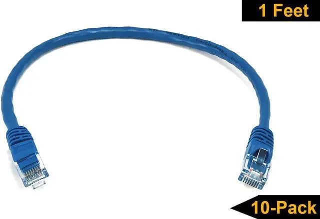 Alt view image 2 of 4 - iMBAPrice 7' Cat5e Network Ethernet Patch Cable, 10 Pack, Blue (IMBA-CAT5-07BL-10PK)