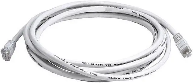 Alt view image 2 of 3 - iMBAPrice - Cat6 Snagless RJ45 Ethernet Patch Cable in White (10 Feet) - 10 Pack