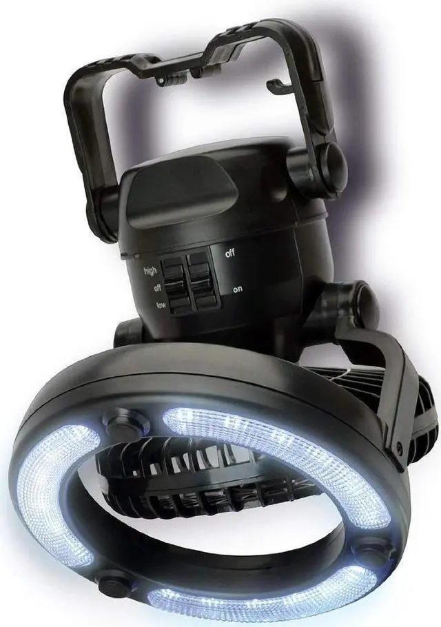 Alt view image 4 of 5 - imbaprice 2pack portable led camping lantern 18 led flashlight ceiling fan outdoor hiking fishing outages emergencies tent