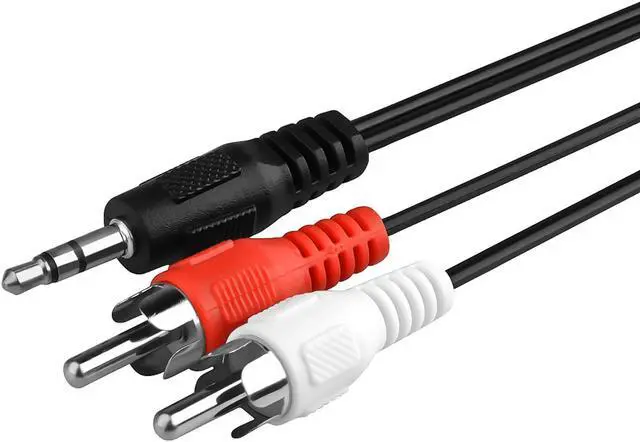 Alt view image 2 of 5 - Dynex 3.5 mm Mini to RCA Stereo Audio Cable _ 6_Feet _ 1.8 M