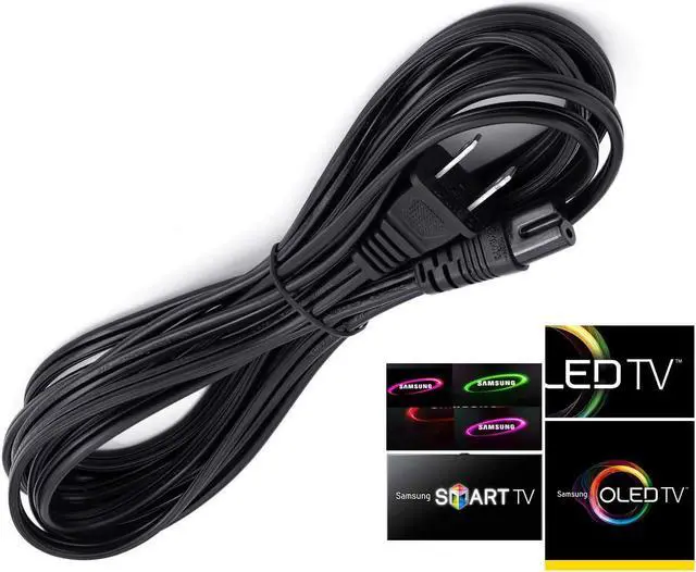 Alt view image 2 of 7 - iMBAPrice 15 Ft Long Power Cable for Samsung LED/LCD TV UN40EH5300, UN32EH5000, UN22F5000 and other models
