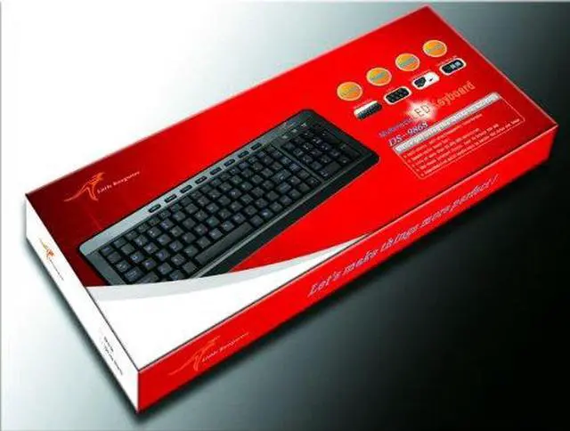 Alt view image 2 of 2 - Black LED Lighted Keyboard W-9868BK USB