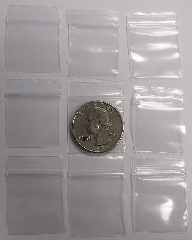 Alt view image 3 of 3 - Mini Zip Lock Bags 1 X 1 Inch (2000 Bags)