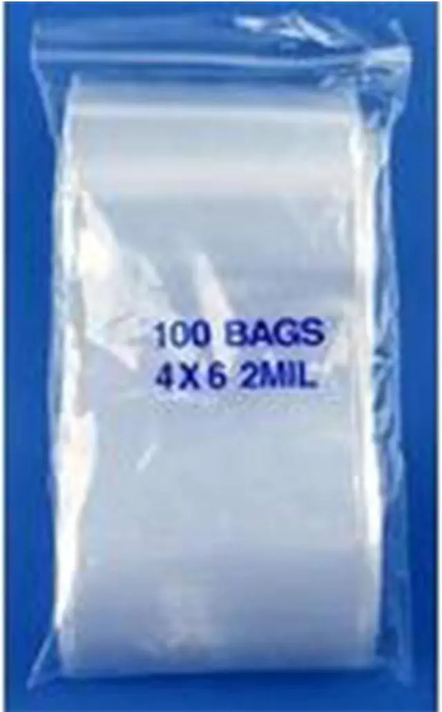 Alt view image 3 of 4 - PREMIUM High Quality 2X, 1000 CLEAR Reclosable Zipper Bags 4'' x 6'' - 2 mil thick (75mm x 100mm)