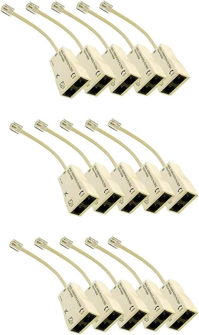 Main image of iMBAPrice (Pack of 15) In-line DSL Splitter w/ Noise Filter
