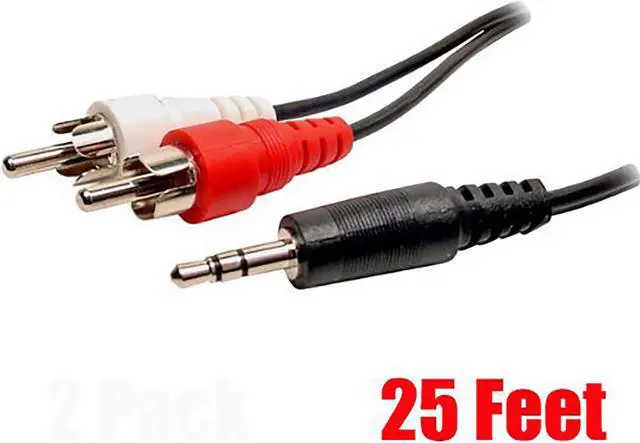 Main image of iMBAPrice® 25 Feet 3.5mm Stereo Male to Two RCA Male Splitter Cable
