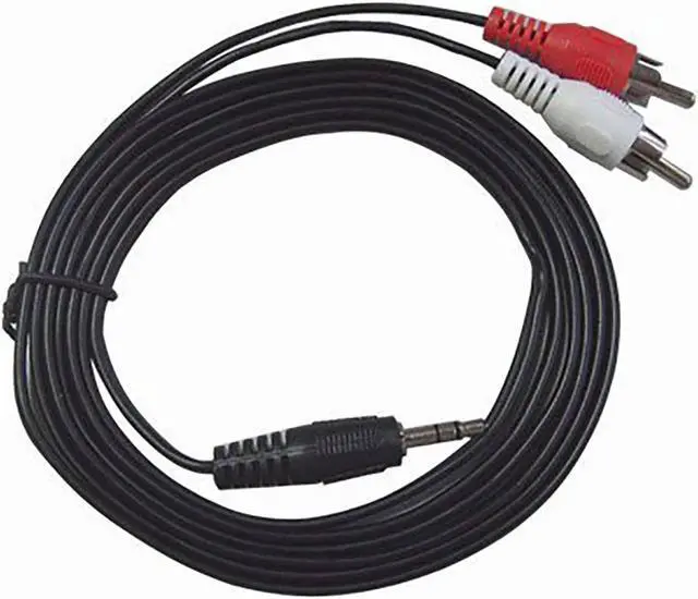 Main image of 6 feet 1/8 3.5mm Mini Plug to 2-RCA Stereo Audio Cable