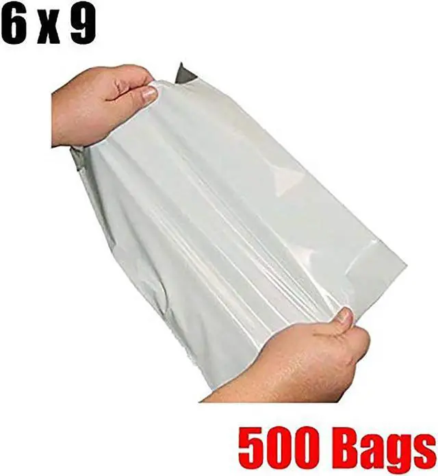 Main image of iMBAPrice 500 6x9 White Poly MAILING Shipping ENVELOPES Bags 6 x 9 (Total 500 Bags)