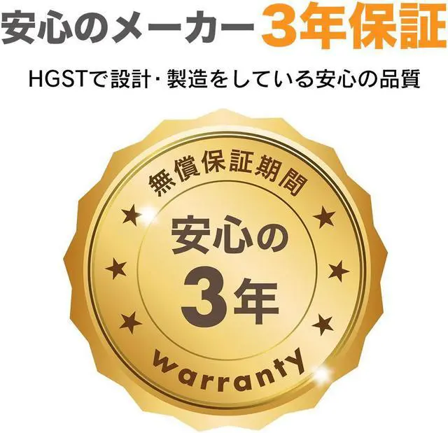 Alt view image 4 of 4 - HGST Deskstar 7200rpm 128MB Cache SATA III 3.5" Internal NAS Drive Kit