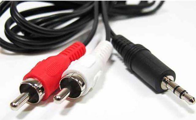 Alt view image 4 of 4 - 3.5 MM Stereo Male to Two RCA Male Cable 25 ft - 22 AWG