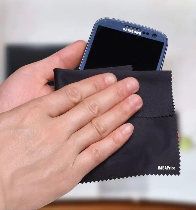 Alt view image 6 of 6 - imbaprice 6 pack 7"x6" premium microfiber cleaning cloths for ipads/iphones/tablets/lcd monitor/tv/eye glasses/samsung/htc/lg cell phone/laptop/lcd tv screens and more