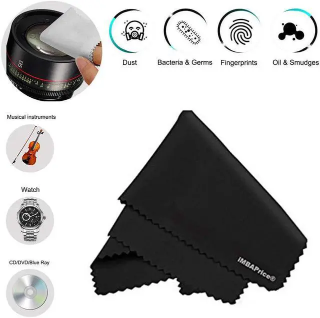 Alt view image 4 of 6 - imbaprice 6 pack 7"x6" premium microfiber cleaning cloths for ipads/iphones/tablets/lcd monitor/tv/eye glasses/samsung/htc/lg cell phone/laptop/lcd tv screens and more