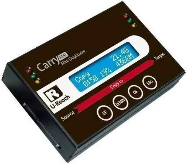 Alt view image 4 of 5 - U-Reach Data Solutions PRO118 Portable SATA/IDE Hard Disc Drive (HDD) Duplicator