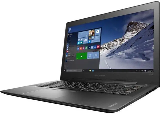 Main image of Lenovo Ideapad 500S-14ISK Core™ i7-6500U 2.5GHz 256GB SSD 8GB 14" (1920x1080) BT WIN10 Webcam BLACK Backlit Keyboard