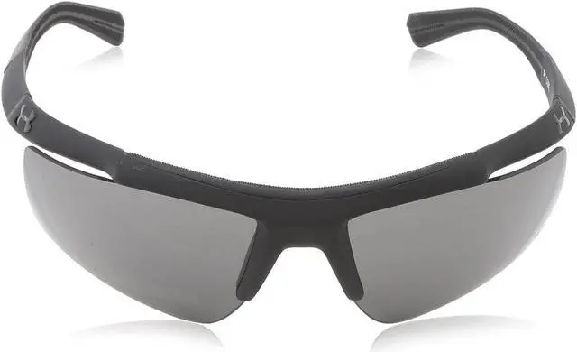 Alt view image 2 of 5 - Under Armour UA Core Sport Sunglasses Satin Black Frame Grey ANSI Z87.1 Lens