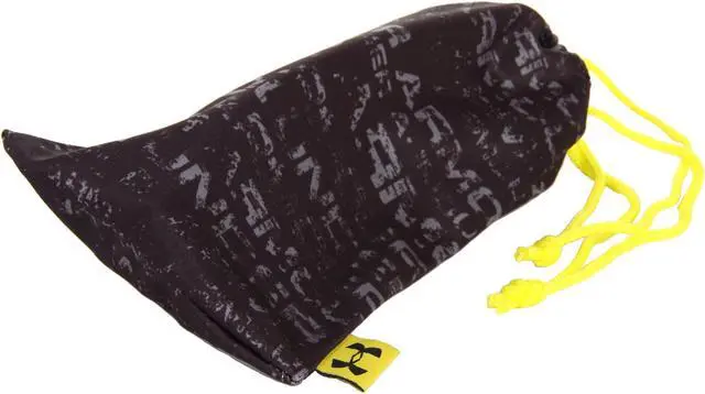 Alt view image 6 of 6 - Under Armour UA Recon Rectangle Sunglasses Crystal Magenta / Neon Lime Green Frame / Gray Multiflection Mirror Lens