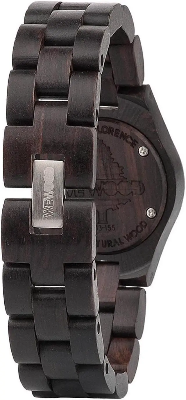 Alt view image 2 of 9 - WeWOOD Moon Black Blackwood Wooden Women's Roman Numeral Round Wood Watch