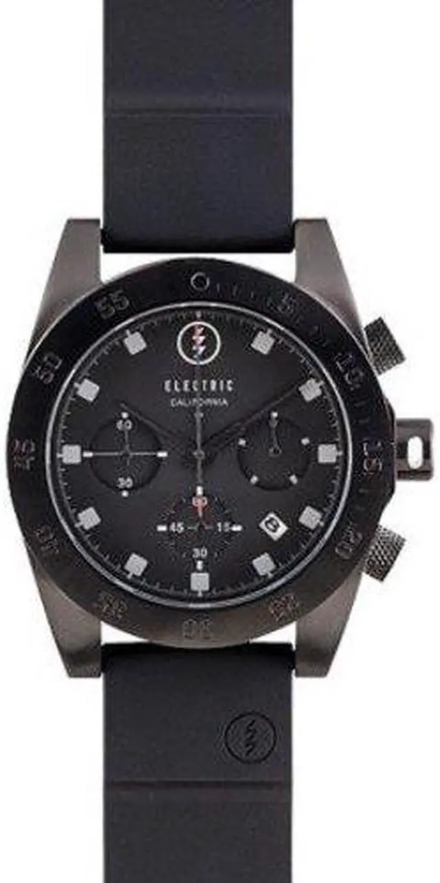 Alt view image 2 of 2 - Electric DW01 Men's Black Chronograph Quartz Watch Rubber Strap EW003003-0005