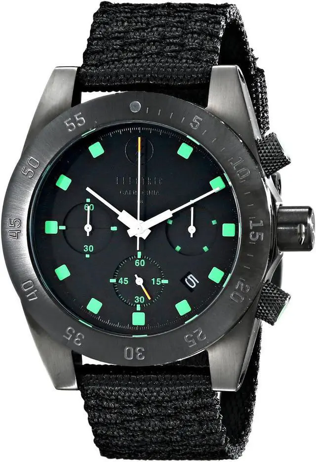 Main image of Electric Men's EW0030020020 DW01 Nylon Band Analog Japanese Quartz Black Watch
