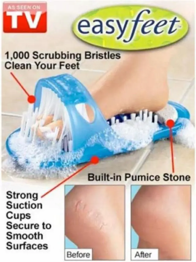 Alt view image 8 of 13 - EASY FEET foot cleaning system ~ Cleans, Exfoliates & Massages ~ As Seen on TV >
