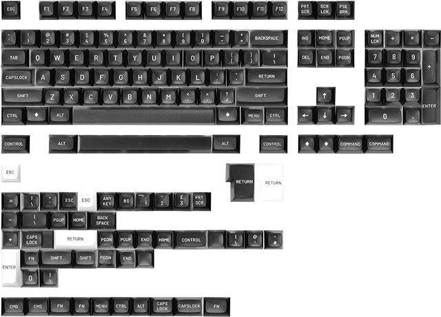 DROP MT3 White-on-Black Keycap Set, ABS Hi-Profile Keycaps, Doubleshot  Legends, MX Style Covers Fullsize, Tenkeyless, Winkeyless, 60%, 65%, and  75% (Base Kit) - Newegg.com