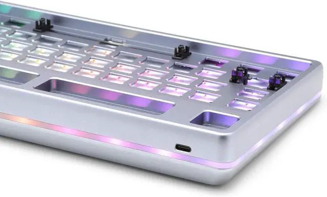 Alt view image 4 of 4 - Drop CTRL High-Profile Mechanical Keyboard  Tenkeyless TKL (87 Key) Gaming Keyboard, Hot-Swap Switches, Programmable, Backlit RGB LED, USB-C, Doubleshot PBT, Aluminum (Gray, Barebones)
