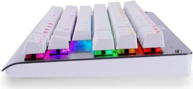 Alt view image 5 of 6 - Granvela MechanicalEagle Z-77 75% Mechanical Keyboard | Aluminium Panel | Clicky Blue Switches | Rainbow LED Backlit | N-Key Rollover | 87-Key Tenkeyless | Hot Swappable |Spare Switches Included