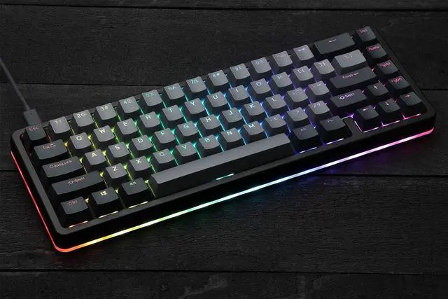 Alt view image 6 of 7 - DROP ALT High-Profile Mechanical Keyboard  65% (67 Key) Gaming Keyboard, Hot-Swap Switches, Programmable Macros, RGB LED Backlighting, USB-C, Doubleshot PBT, Aluminum Frame (Cherry MX Brown, Black)
