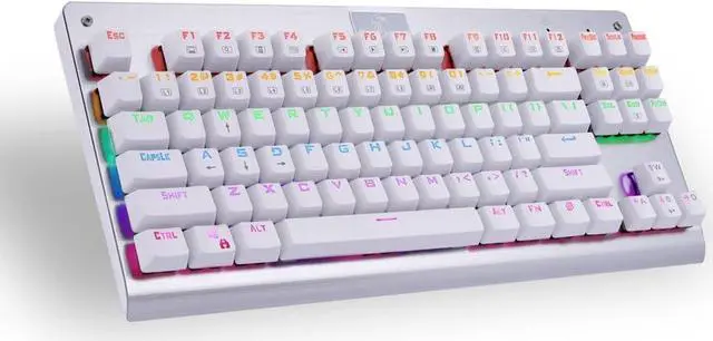 Main image of Granvela MechanicalEagle Z-77 75% Mechanical Keyboard | Aluminium Panel | Clicky Blue Switches | Rainbow LED Backlit | N-Key Rollover | 87-Key Tenkeyless | Hot Swappable |Spare Switches Included