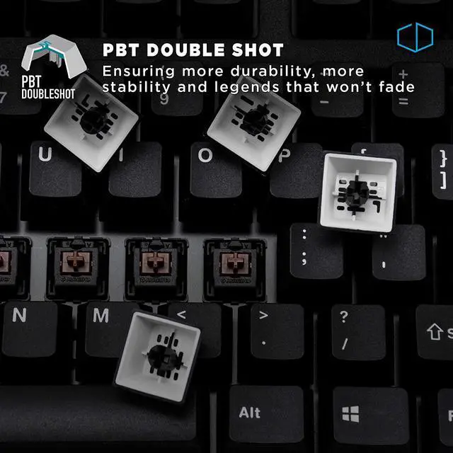 Alt view image 5 of 7 - iKBC CD108 v2 Mechanical Keyboard with Cherry MX Silent Red Switch for Windows and Mac, Full Size Ergonomic Keyboard with PBT Double Shot Keycaps for Desktop and Laptop, 108-Key, Black, ANSI/US