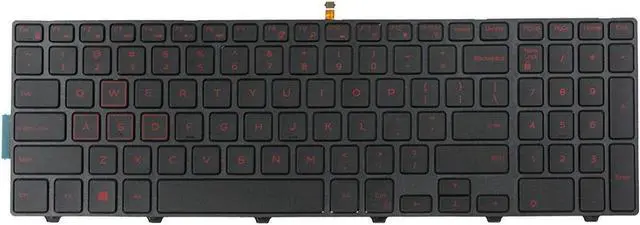 Main image of AUTENS Replacement Keyboard for Dell Inspiron 15 5000 5542 5543 5545 5547 5548 5551 5552 5555 5557 5558 5559 5566 5576 5577 Laptop (Red Backlight)