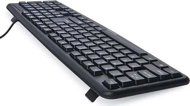 Alt view image 6 of 6 - Slimline Corded USB Keyboard and Mouse-Black