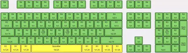 Alt view image 3 of 3 - DSA Profile Blank PBT Keycaps 1.25U 1.5U 2U Ctrl Alt Tab Backspace Key Caps for Cherry MX RGB Gaming Mechanical Keyboard DIY Replace (2u*2pcs,Black)