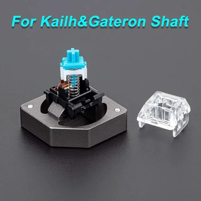 Alt view image 4 of 7 - New Fashion Kingdom Aluminum Alloy Switch Opener Switch Tester Mechanical Keyboard Keycaps Lubricate Aluminum for Cherry Gateron and Kailh switches with Metal Magnet - Gray