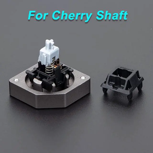Alt view image 3 of 7 - New Fashion Kingdom Aluminum Alloy Switch Opener Switch Tester Mechanical Keyboard Keycaps Lubricate Aluminum for Cherry Gateron and Kailh switches with Metal Magnet - Gray