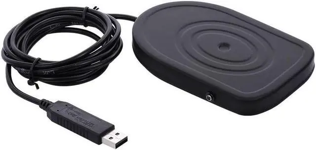 Alt view image 2 of 7 - OLLGEN Metal USB Single Foot Control Action Switch Pedal Free Driver HID for Keyboard Mouse Game PC Laptop (Black)