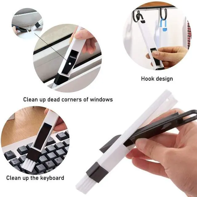 Alt view image 5 of 7 - Keyboard Cleaning Tool Kit, Keyboard Cap Remover, Stainless Steel Keyboard Puller Keycap Removal Tool, Window Door Track Cleaning Brush, 200 o-Ring Switch Dampeners Thick (MULTI)