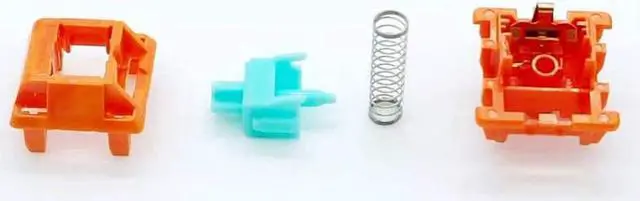 Alt view image 3 of 7 - Tecsee Purple Panda PME Material Linear Keyboard Switches | Cherry-Style | Mechanical Gaming Keyboards | Long Stem | Plate Mounted | SMD 5 Pin RGB Switches for Backlit Keyboard (Carrot 90)