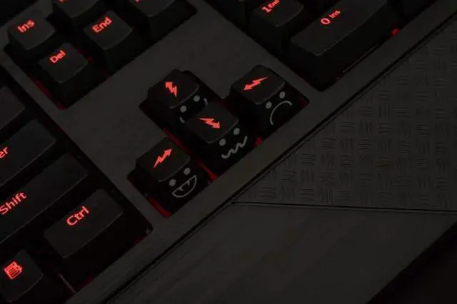 Alt view image 4 of 7 - Replacement WASD Arrow Keycaps UV Coating Backlit Double Shot Key Cap OEM Profile for All MX Mechanical Keyboard (8 Keys WASD+Arrow)