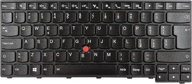 Alt view image 3 of 6 - Replacement Italian Backlit Keyboard for Lenovo Thinkpad T460s T470s