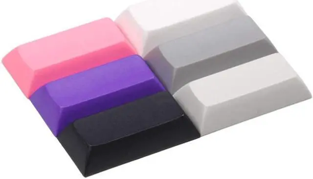 Alt view image 2 of 3 - DSA Profile Blank PBT Keycaps 1.25U 1.5U 2U Ctrl Alt Tab Backspace Key Caps for Cherry MX RGB Gaming Mechanical Keyboard DIY Replace (2u*2pcs,Black)