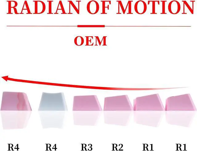 Alt view image 5 of 6 - GTSP 104 Pink Keycaps Cute Japanese Custom Gaming keycap Set of Dye-Sub OEM Profile for Cherry Mx Gateron Kailh Switch 87/104 60% Mechanical Keyboard (Pink)