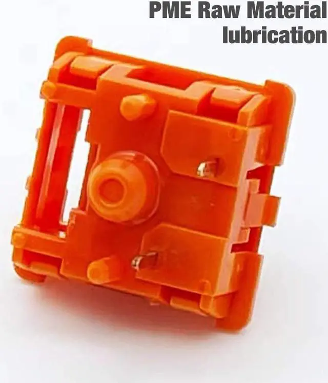 Alt view image 2 of 7 - Tecsee Purple Panda PME Material Linear Keyboard Switches | Cherry-Style | Mechanical Gaming Keyboards | Long Stem | Plate Mounted | SMD 5 Pin RGB Switches for Backlit Keyboard (Carrot 90)