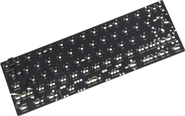 Alt view image 3 of 4 - GH60 64 Minila PCB Fully Programmable Underglow RGB Type C Connector For DIY Mechanical Keyboard Poker Faceu HHKB Support LED (Black QMK Underglow RGB)