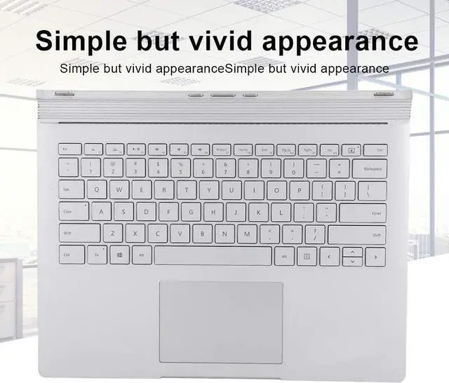 Alt view image 3 of 7 - Multifunctional Keyboard for Surface Book 1 1704 1705, Replacement Silver Keyboard for Notebook Laptop, Portable Keyboard with Good Compatibility, Sensitive to Touch