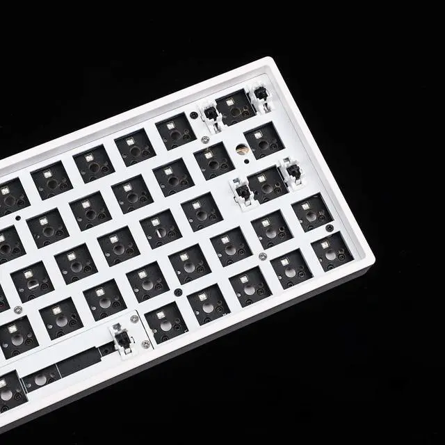 Alt view image 3 of 7 - Skyloong 64 GK64 GK64x RGB Hot Swap Programmable Wired Case PCB Plate Cherry MX Keyboard DIY kit Replacable Space