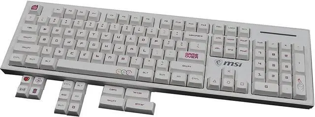 Alt view image 6 of 6 - 104 Keycaps PBT XDA DSA Thermal Sublimation Process Mechanical Keyboard Keycaps for Gateron Cherry MX RGB Switches