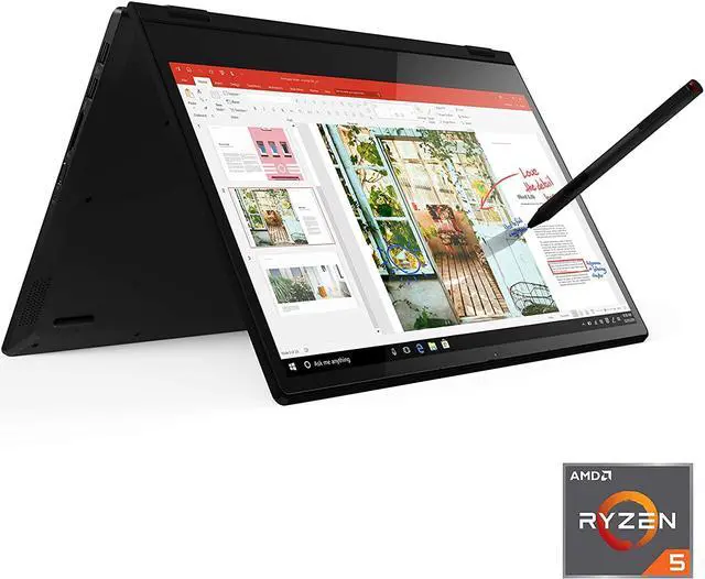 Alt view image 9 of 15 - Lenovo Flex 14 2-in-1 Convertible Laptop, 14 Inch FHD (1920 X 1080) Touchscreen Display, AMD Ryzen 5 3500U Processor, Radeon Vega 8 Graphics, 8GB DDR4 RAM, 256GB NVMe SSD, Win 10, Black, Pen Included